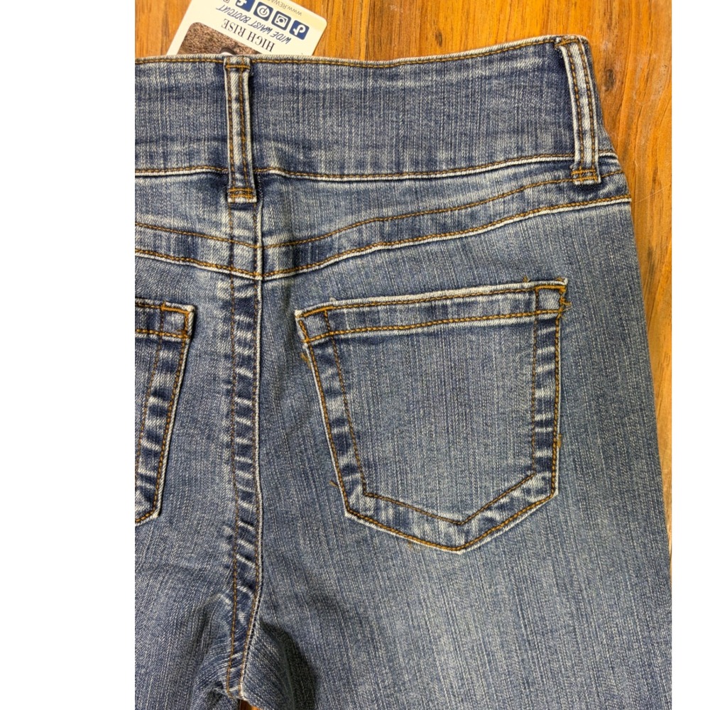 Wrangler High Rise Flare Jeans Size 27 Blue Medium Wash Western Boho Denim - Picture 7 of 7